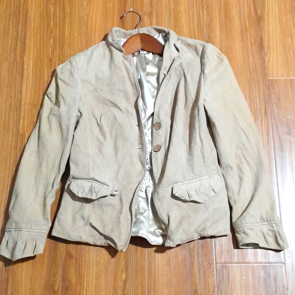 Diane von fusrtenbers brown leather jacket zice 8